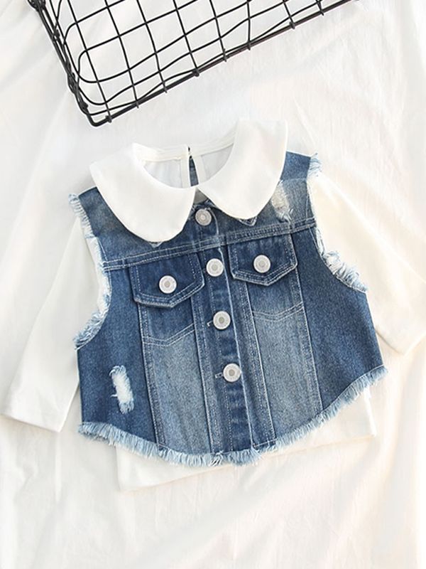 infant denim vest
