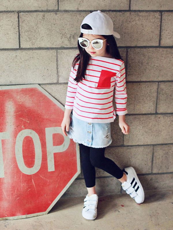 jean skirt and leggings