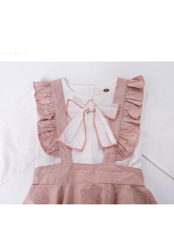 Toddler white blouse peter pan collar dress