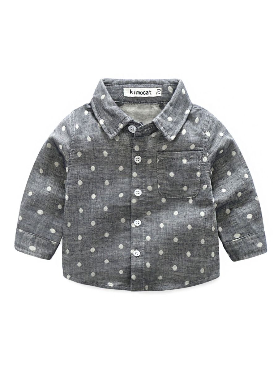 polka dot shirt for baby boy