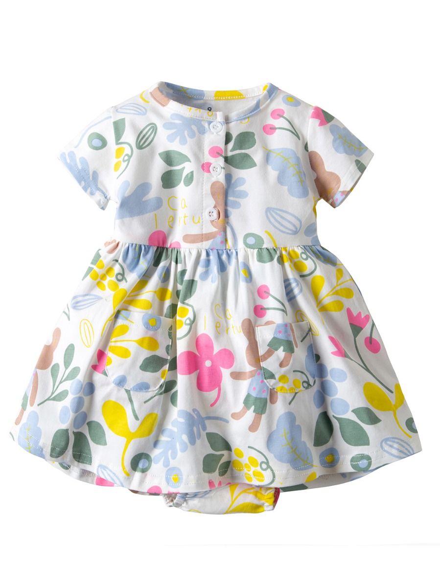 floral bodysuit baby