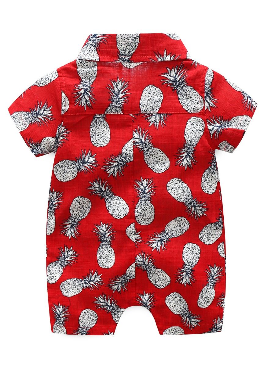 Wholesale Hawaiian Style Baby Boy Summer Onesie Infant