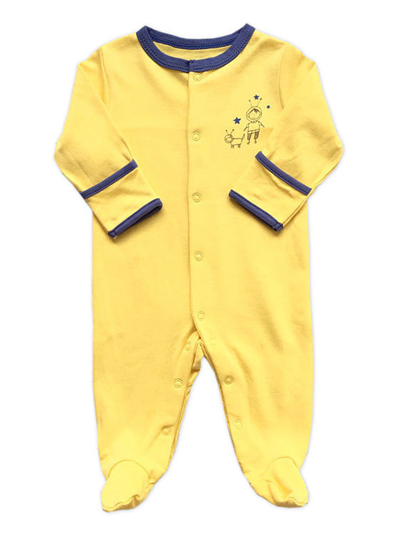 Wholesale Newborn Infant Footed Sleepsuit Overalls 1902
