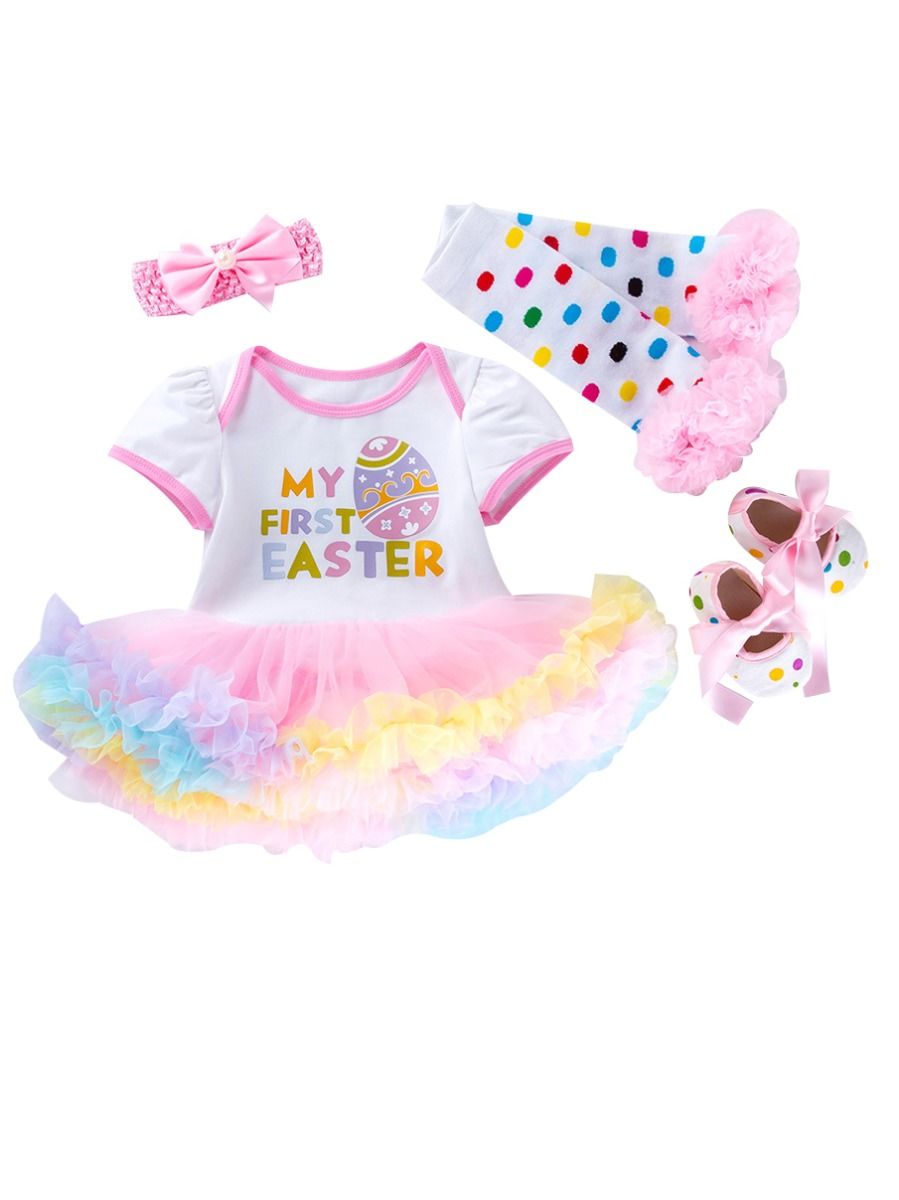 Wholesale 4-Piece Infant Easter Clothes 