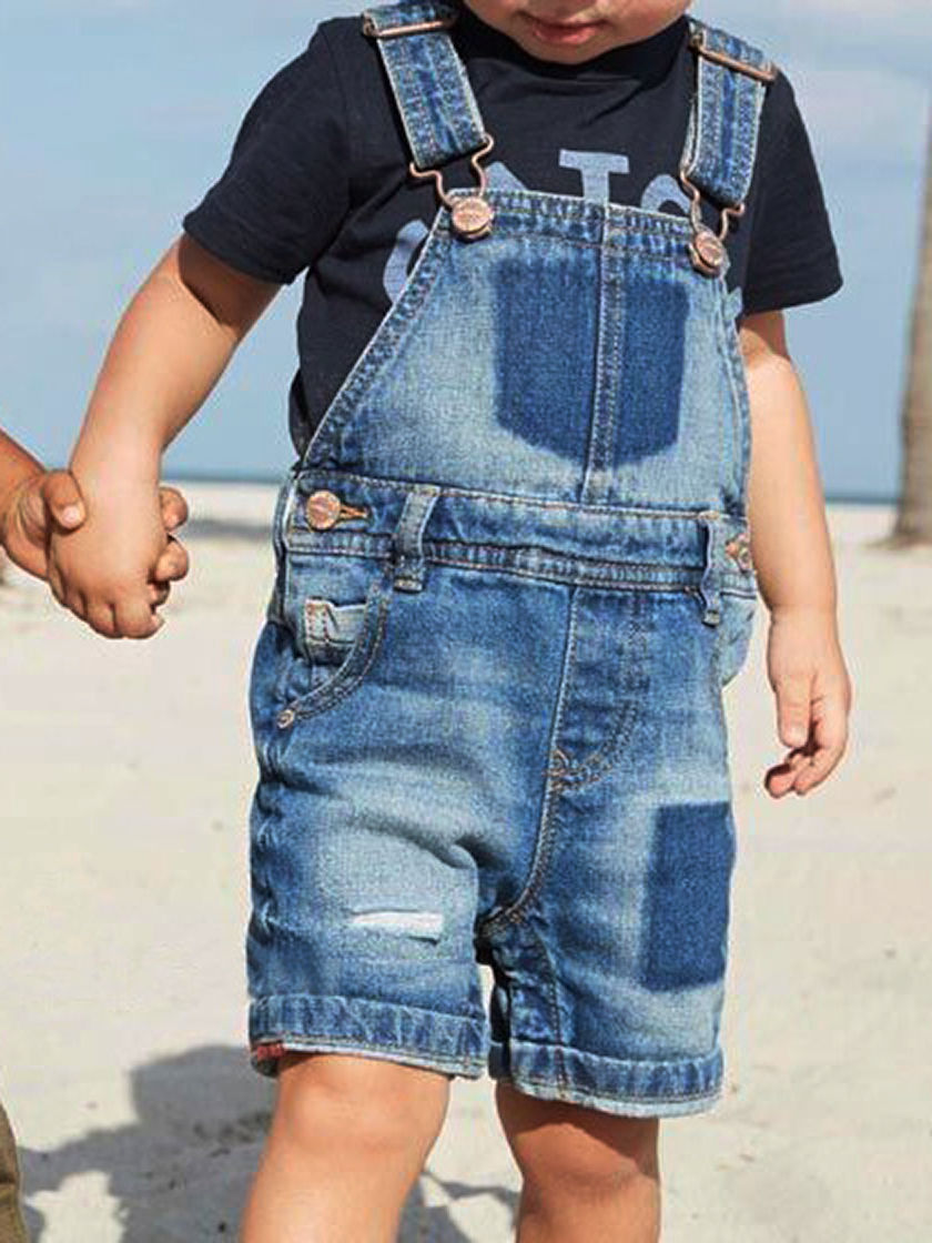 baby boy short overalls