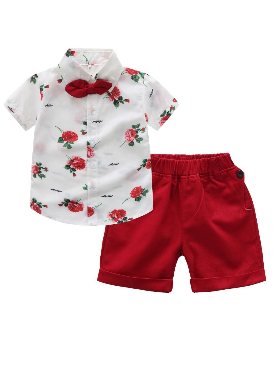 baby boy flower shirt