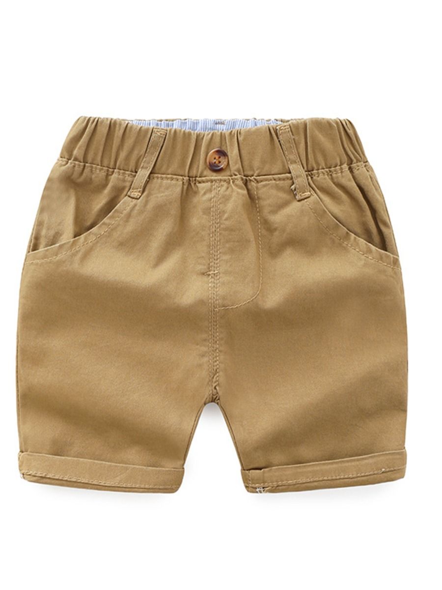 Wholesale Classic Solid Color Toddler Little Boy Shorts