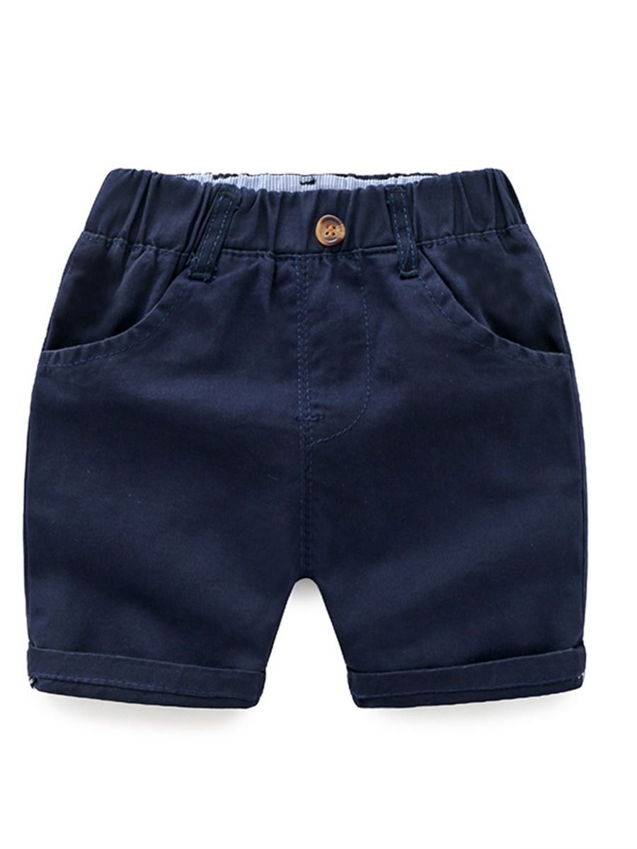 Wholesale Classic Solid Color Toddler Little Boy Shorts