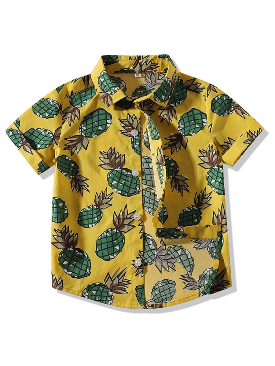 pineapple pattern shirt
