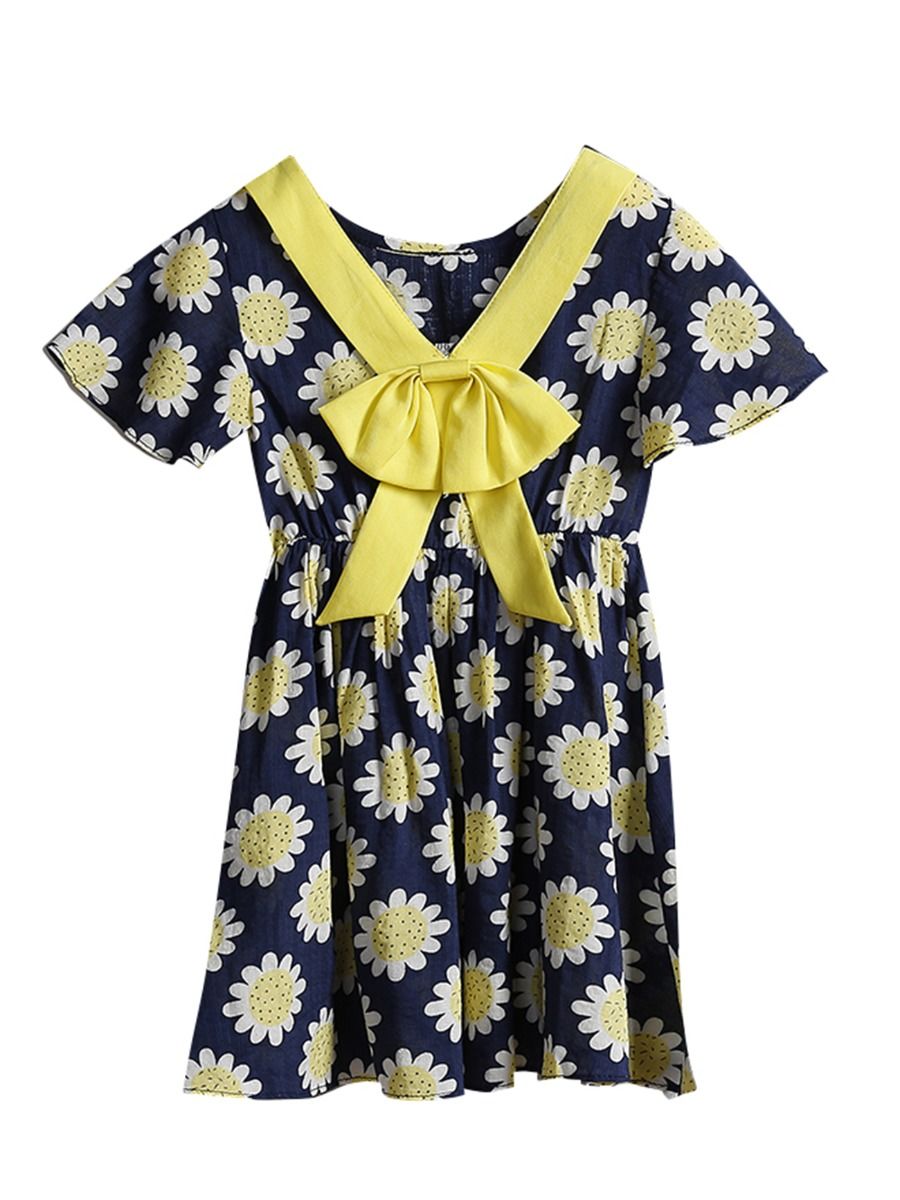 little girl sunflower dress