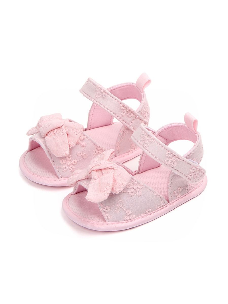 pink baby sandals