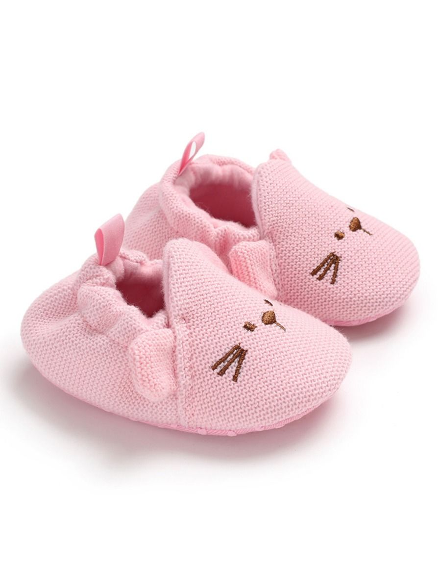 Wholesale Cute Animal Style Knit Baby Shoes 19062659