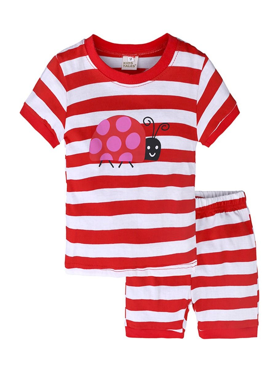 Wholesale 2Piece Summer Toddler Little Girl Pajamas 19