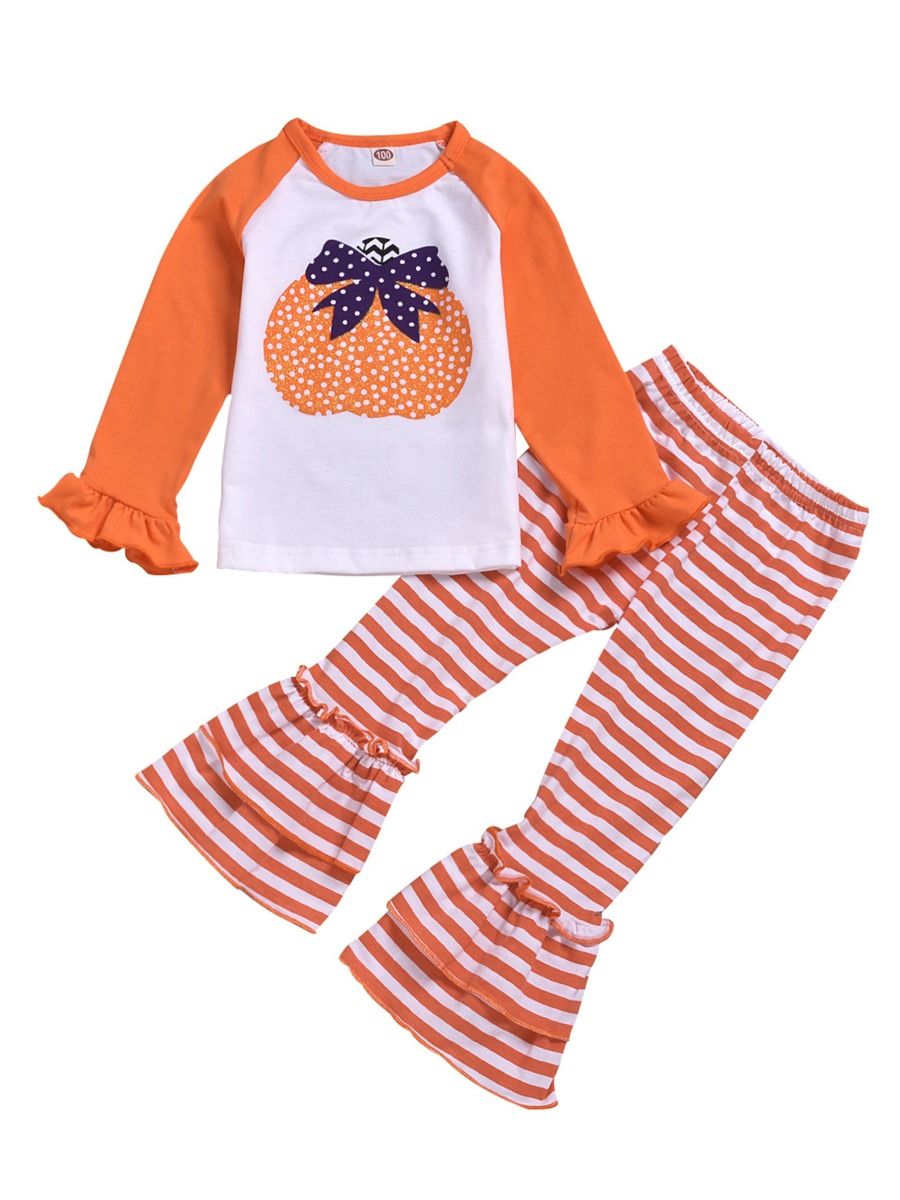 ruffle bell bottom pants baby