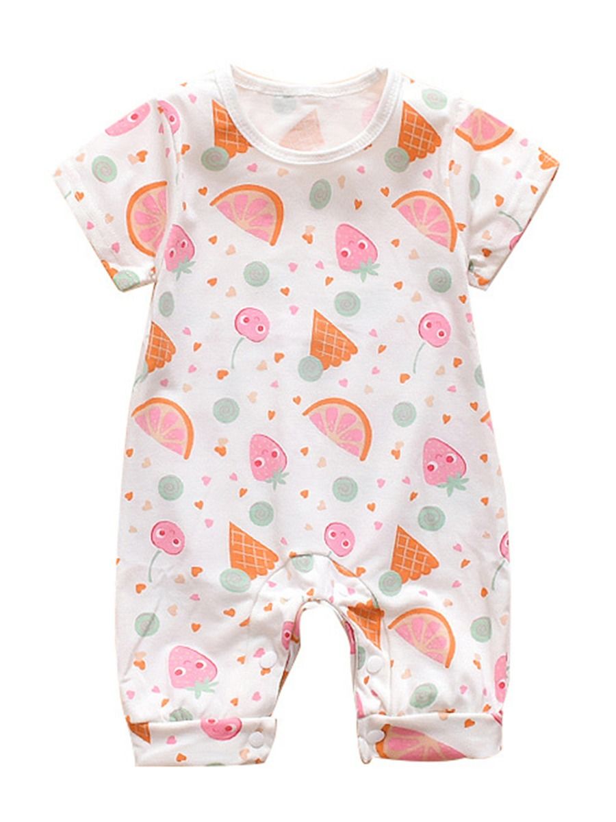 fruit print jumpsuit