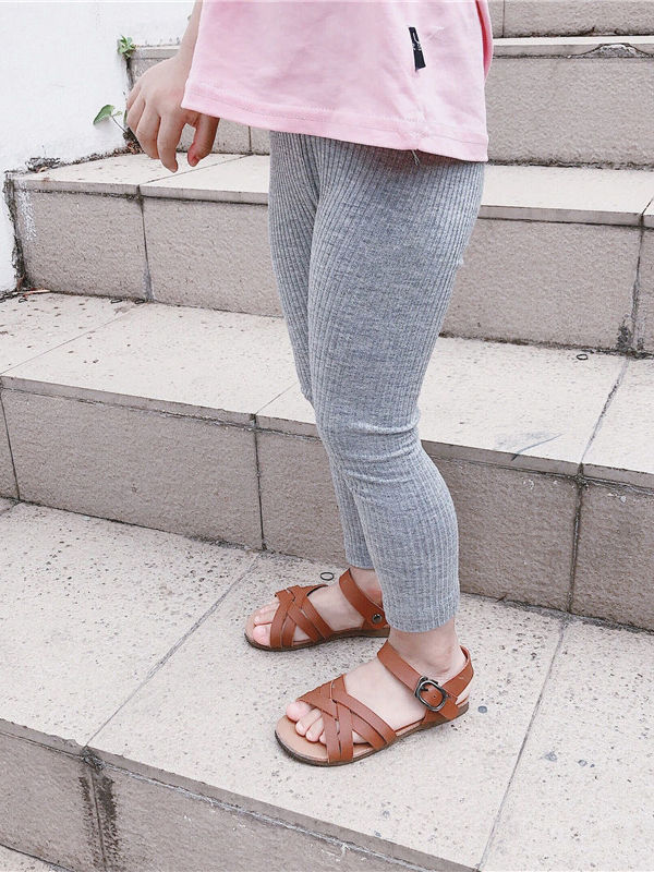 Wholesale Baby Toddler Girl Ribbed Leggings 19080369