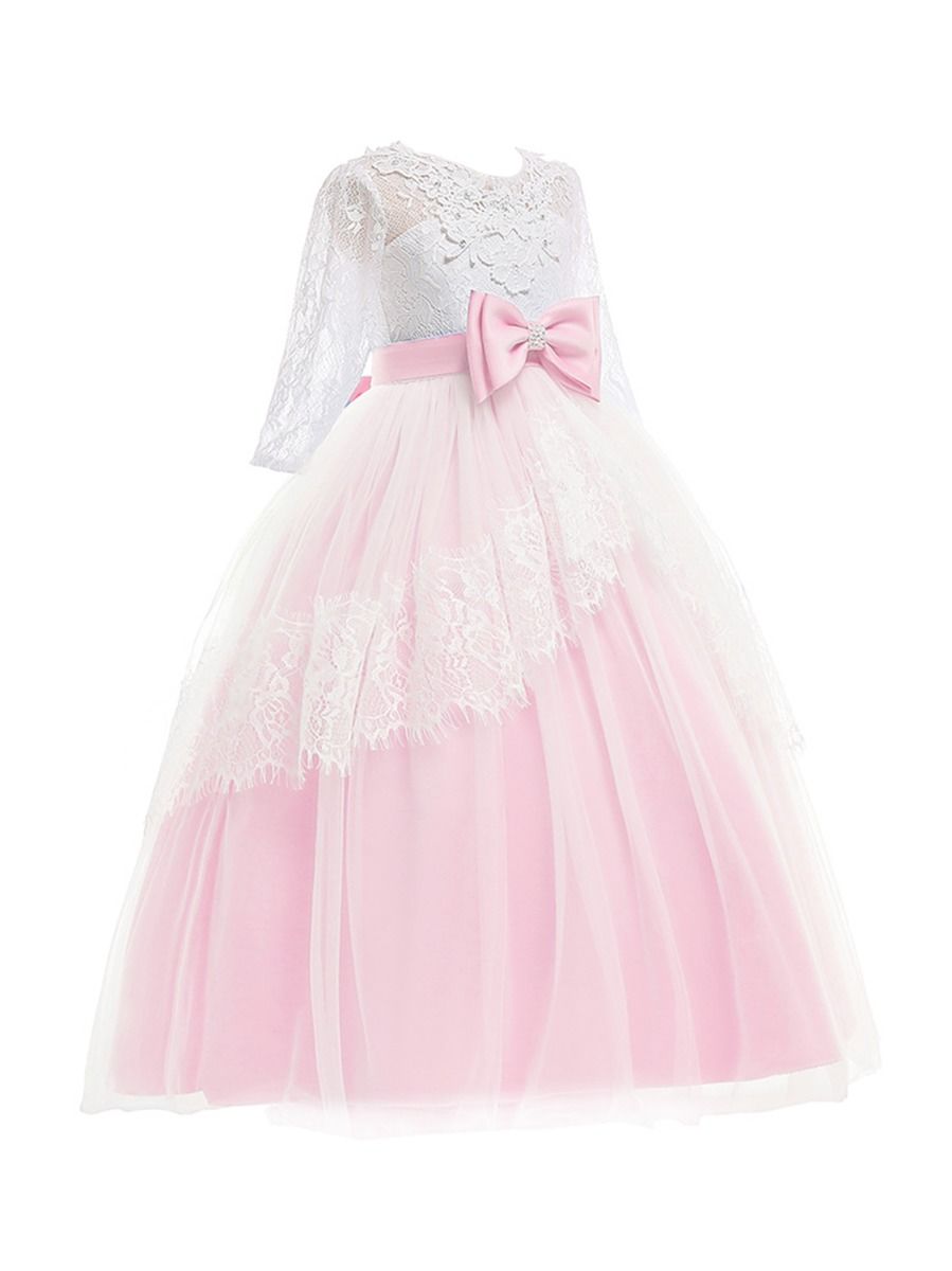 fit and flare flower girl dress