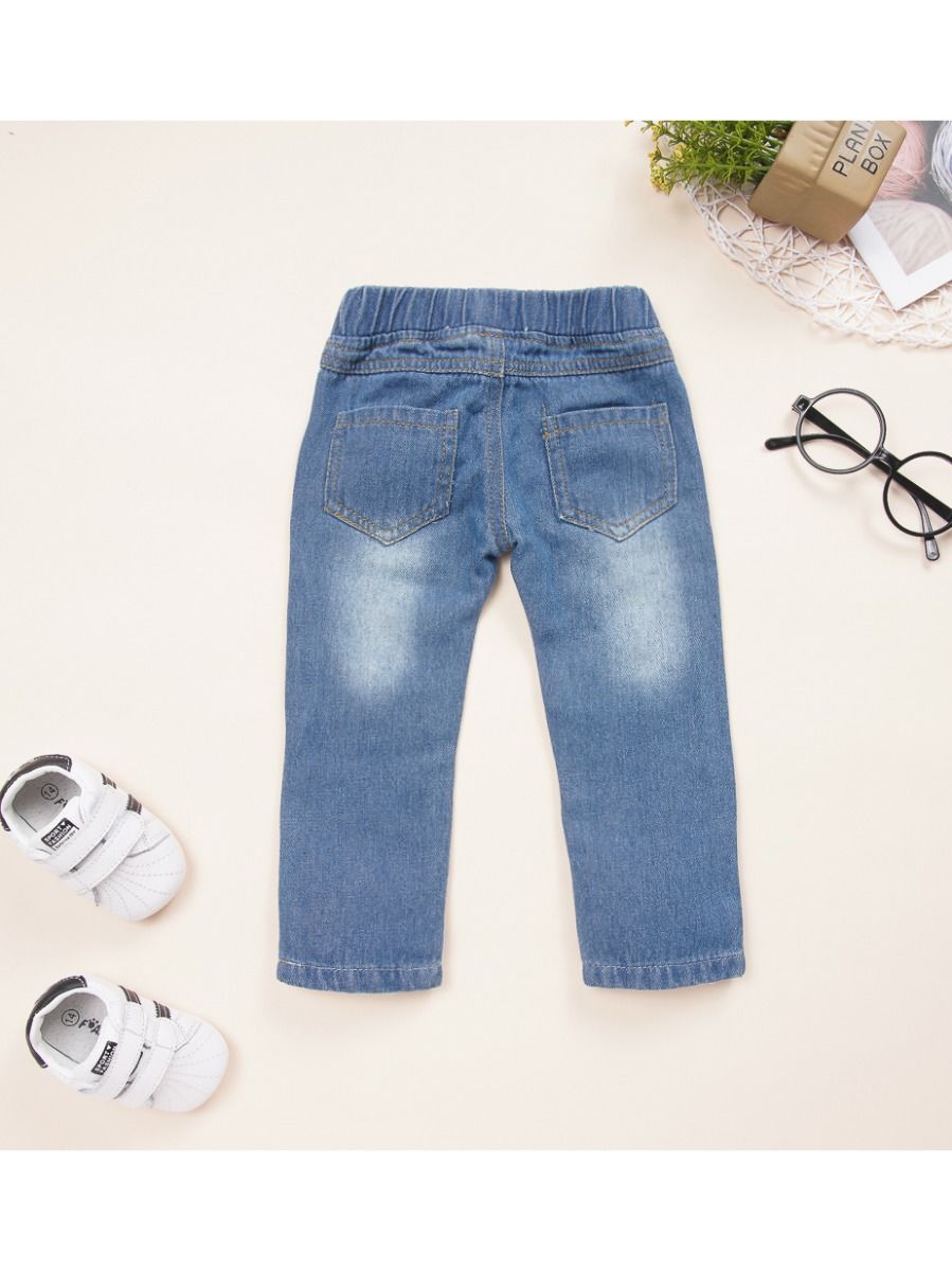 Wholesale Stylish Baby Toddler Ripped Jeans 19083071