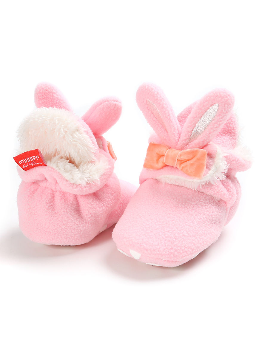 Wholesale Adorable Bunny Ear Style Fur Pre-walker Shoes