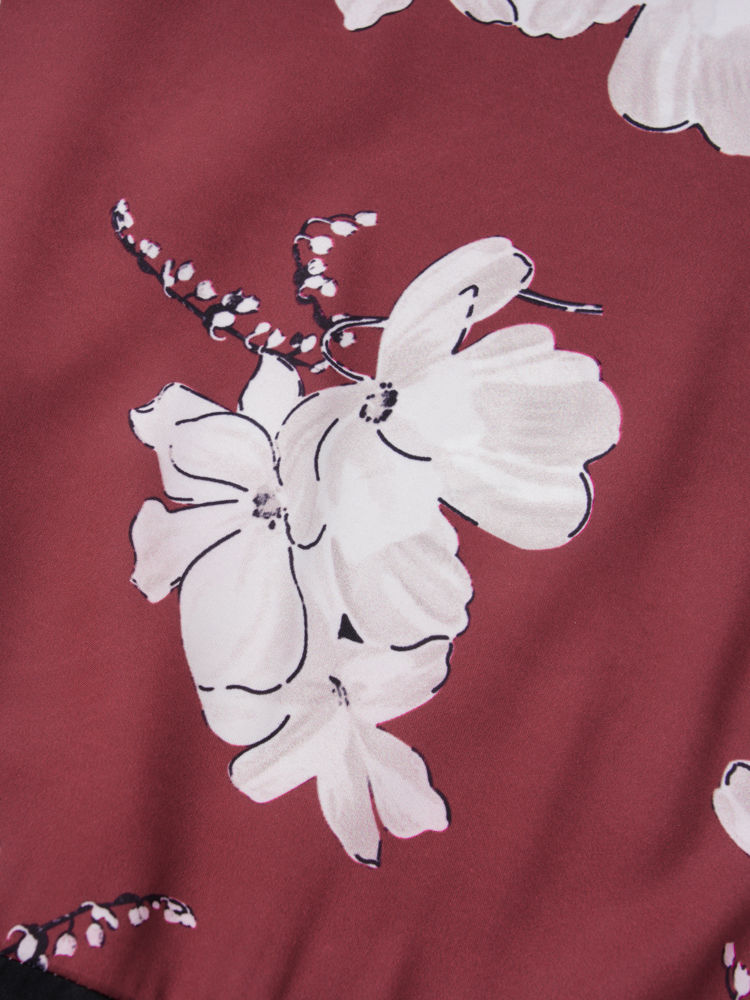 Wholesale Summer Flower Ruffle Dress 19091691 kiskiss