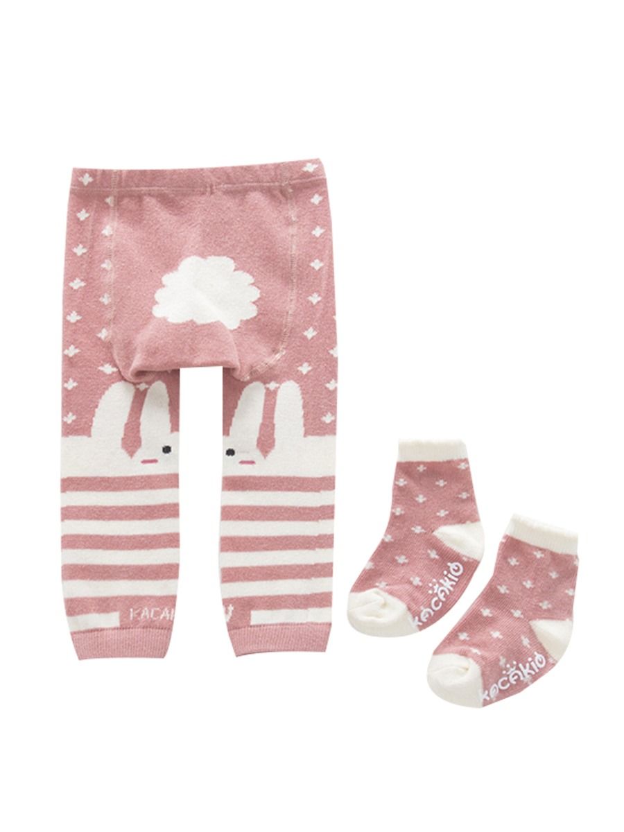 Wholesale 2Piece Adorable Knitted Pants Matching Socks