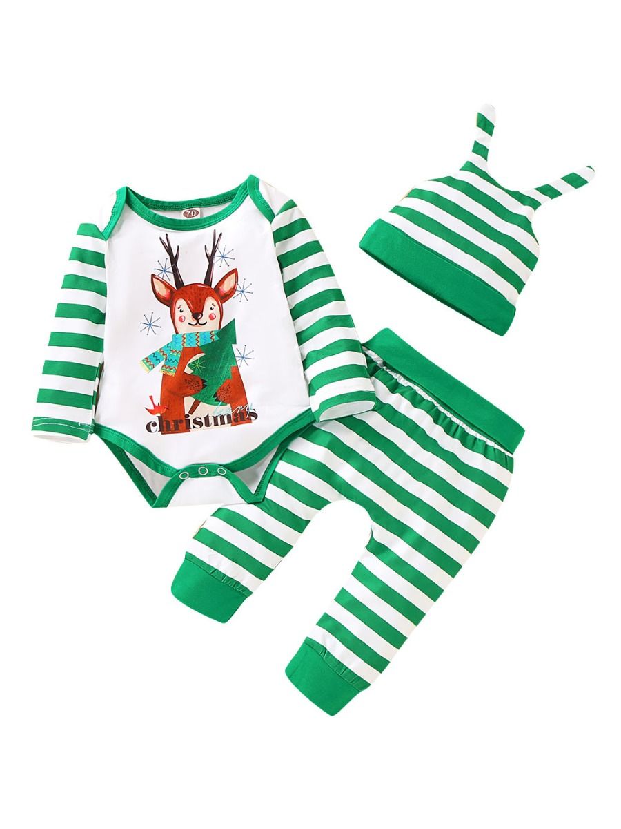 baby christmas reindeer outfit
