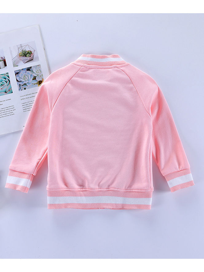 Wholesale Spring Toddler Little Girls Pink Jacket 19111
