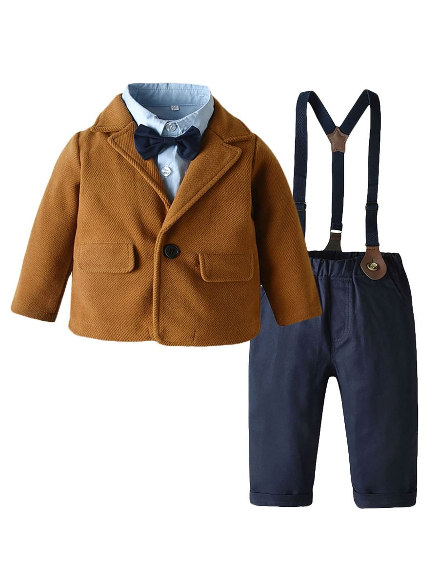 Wholesale 5Piece Autumn Little Boys Party Outfits Shir