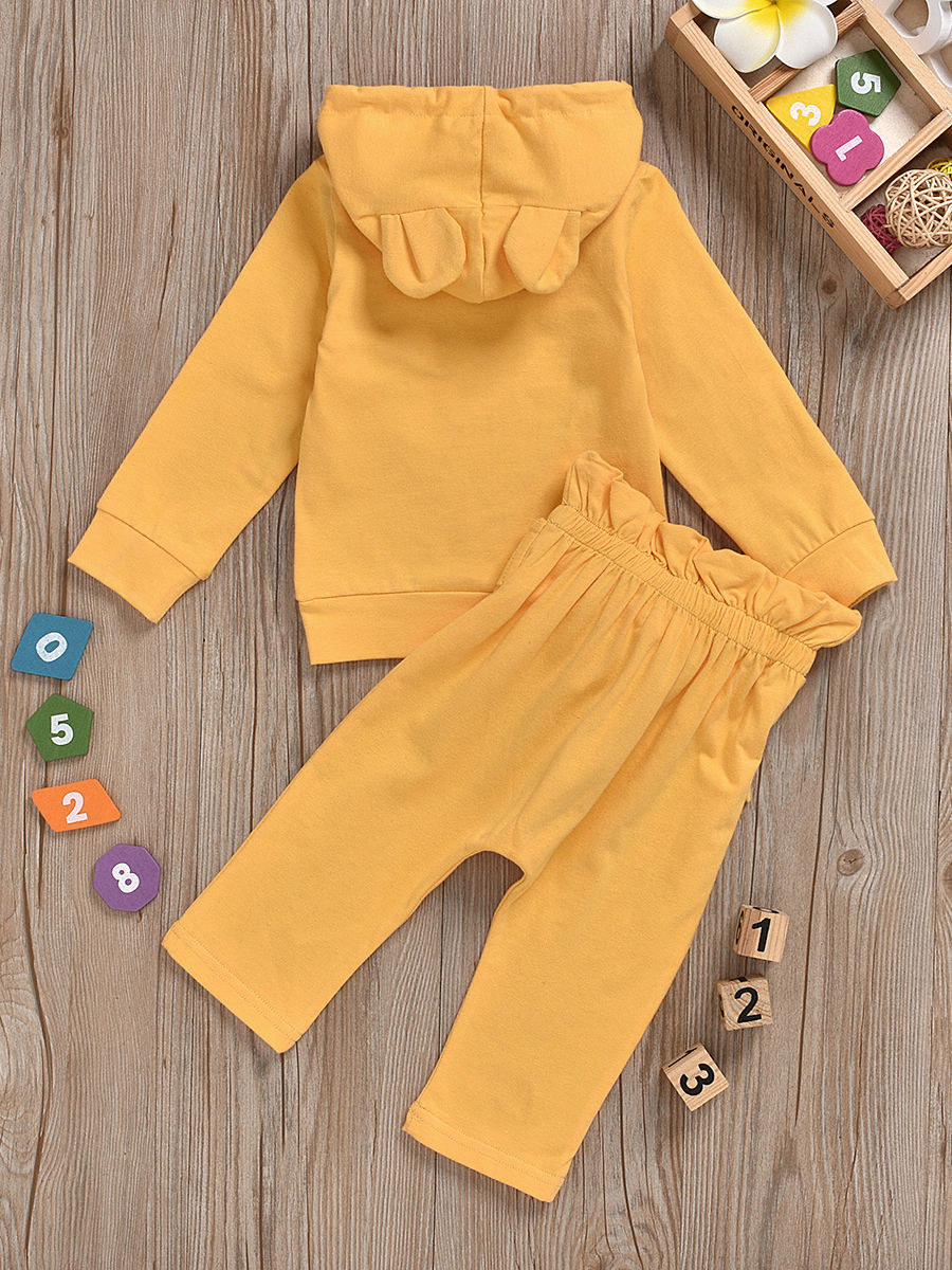 yellow hoodie toddler