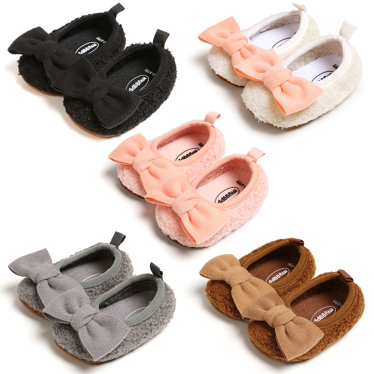 Girls Cream Double Buckle Cutout Crib Shoes 1-4 Baby main image 1