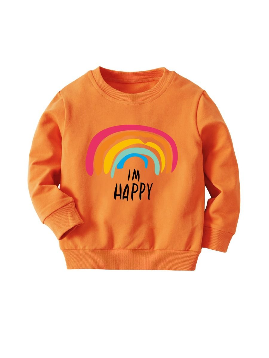 rainbow happy sweatshirt