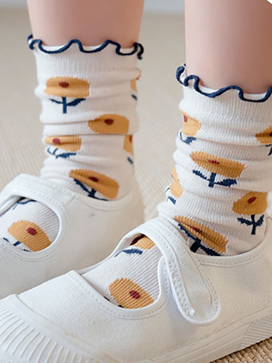 Wholesale Little Big Girl Ruffle Socks 19120928 kiski