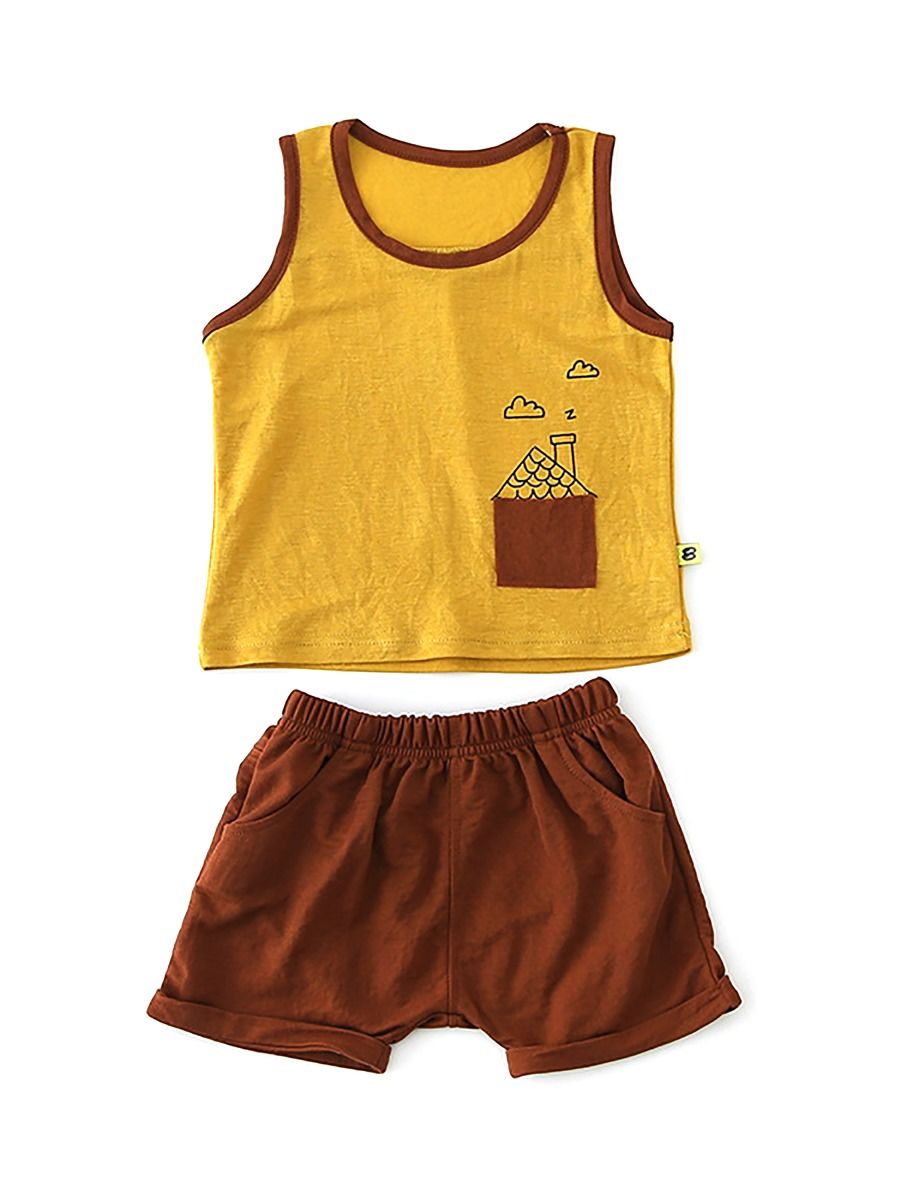Wholesale 2-Piece Summer Baby Toddler Boy Tank Top & Sh