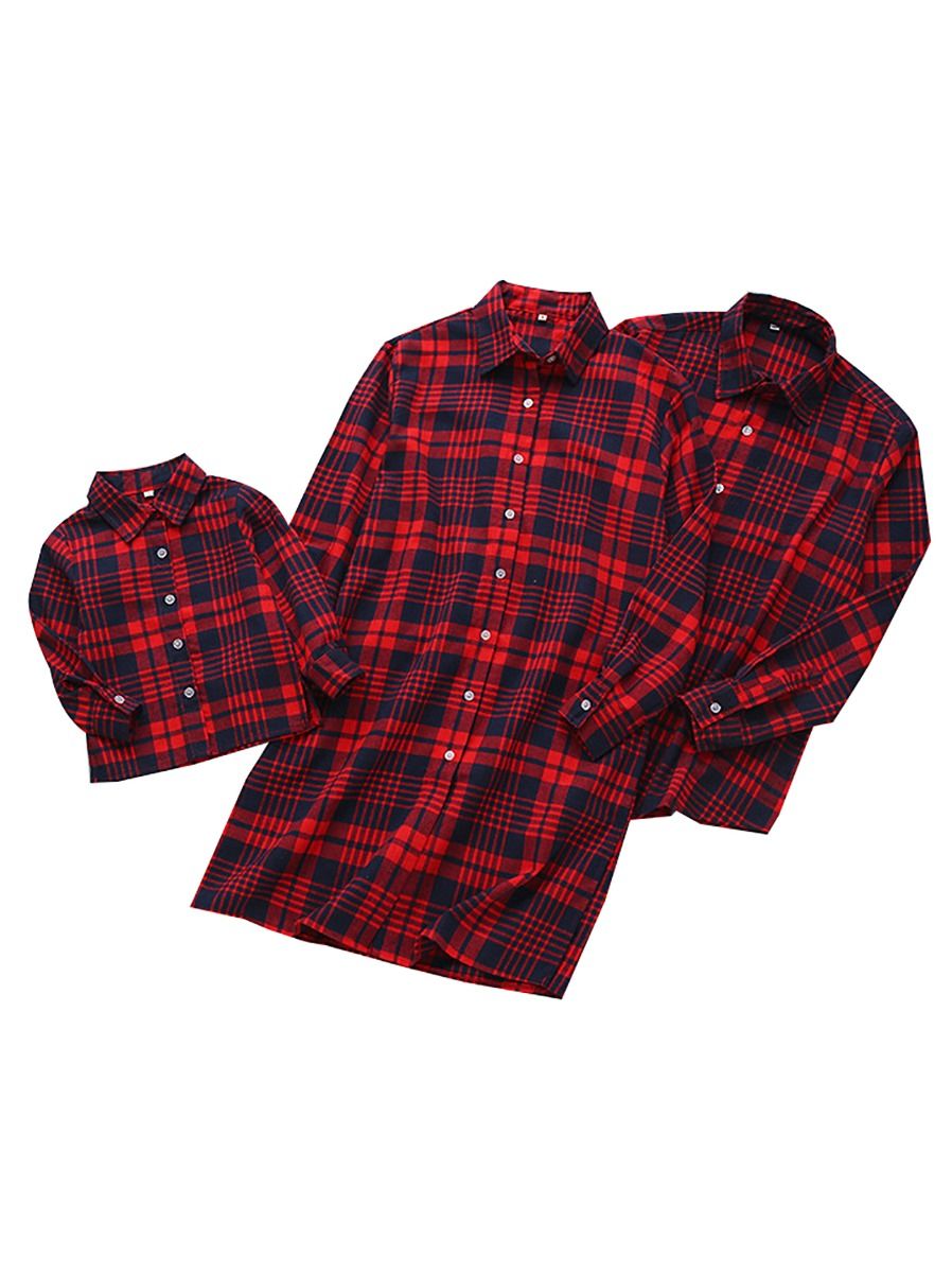 red gingham school blouse