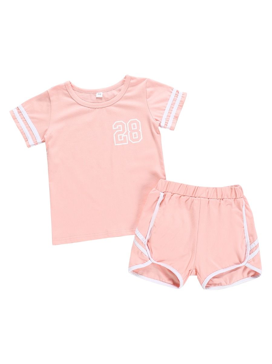 Wholesale 2-Piece Summer Baby Toddler Girl Sweat Suit 1