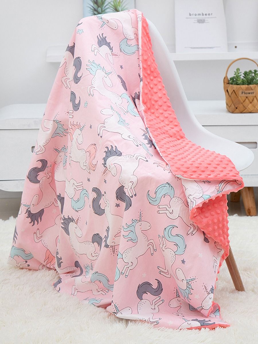 Wholesale Cartoon Print Baby Blanket 19122109 kiskiss