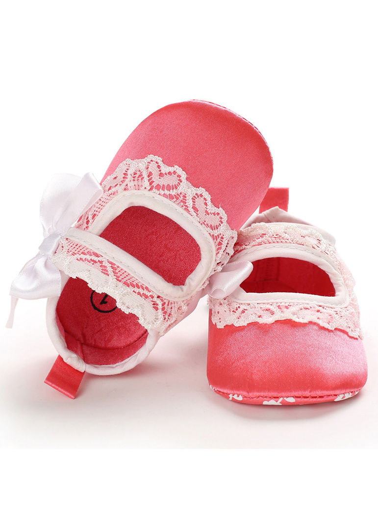Wholesale Spring Baby Girl Lace Tbar Crib Shoes 191223