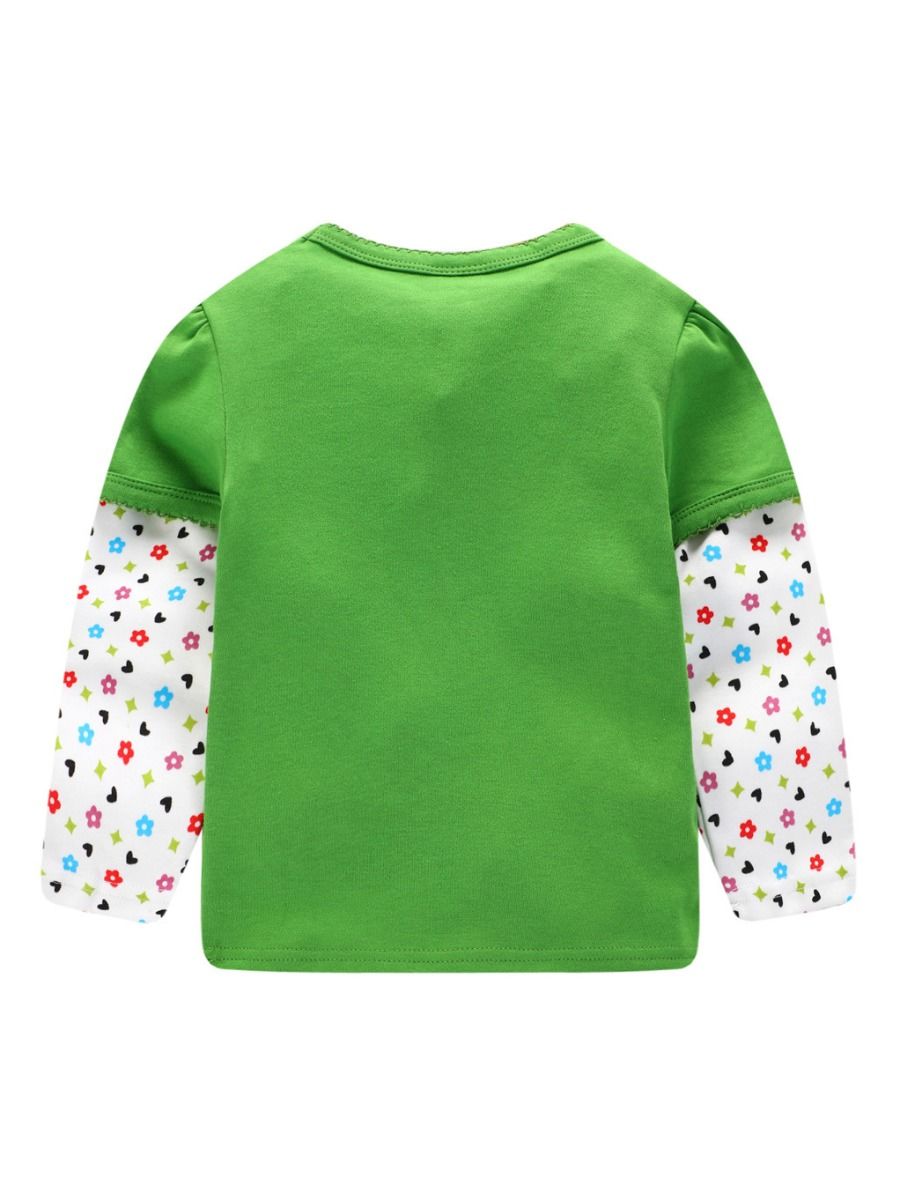 Wholesale Spring Little Girl Elephant Tshirt 19122322