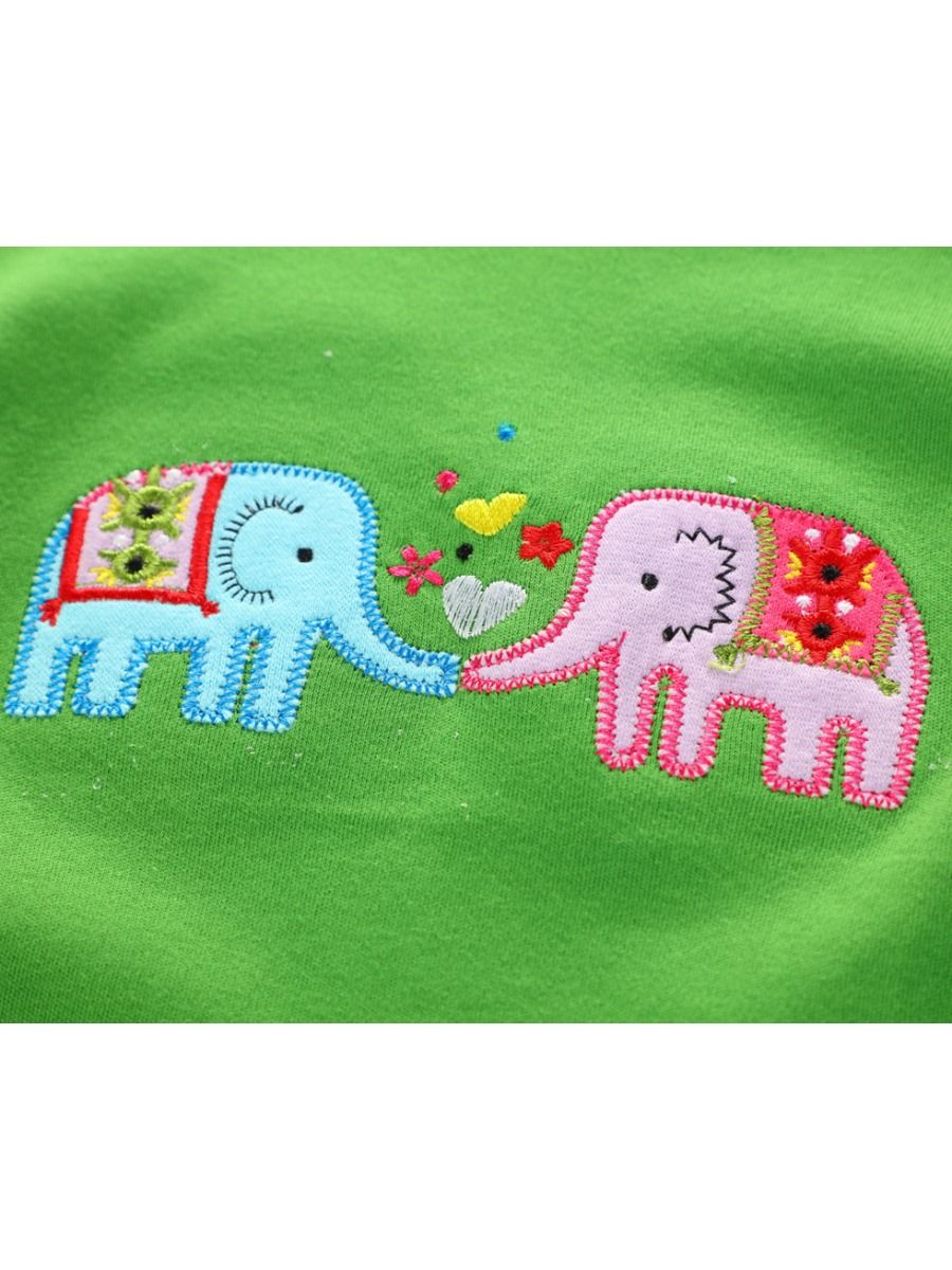 Wholesale Spring Little Girl Elephant Tshirt 19122322