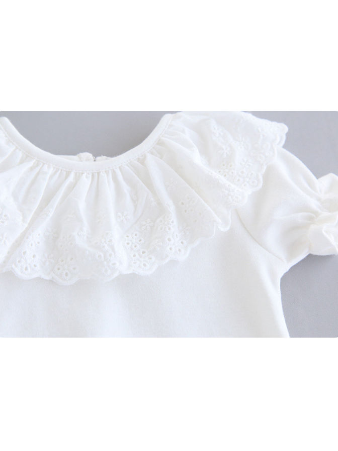 Wholesale Summer Baby Girl White Lace Top 20010707 ki