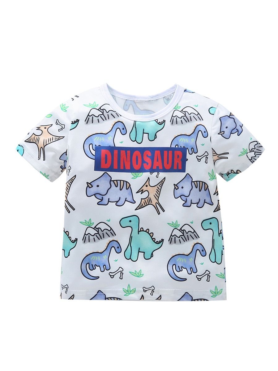Wholesale Baby Toddler Boys Dinosaurs Tshirt 20021314