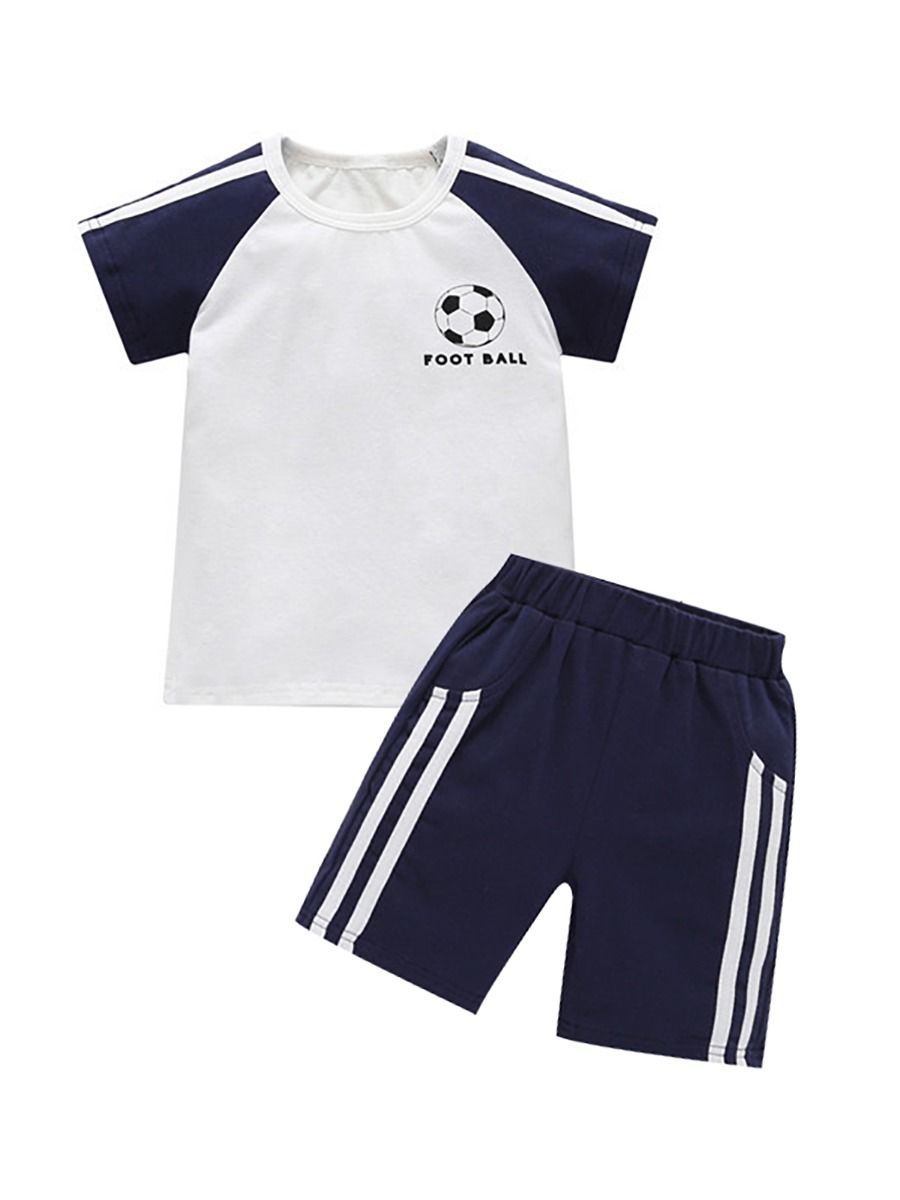 Wholesale 2Piece Baby Toddler Boys Football Clothes Ou