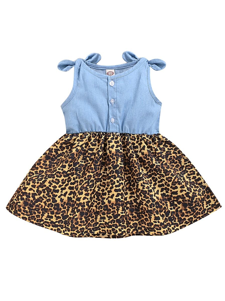 baby girl leopard print dress