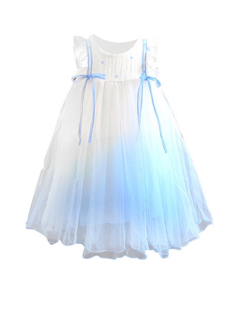 baby blue mesh dress