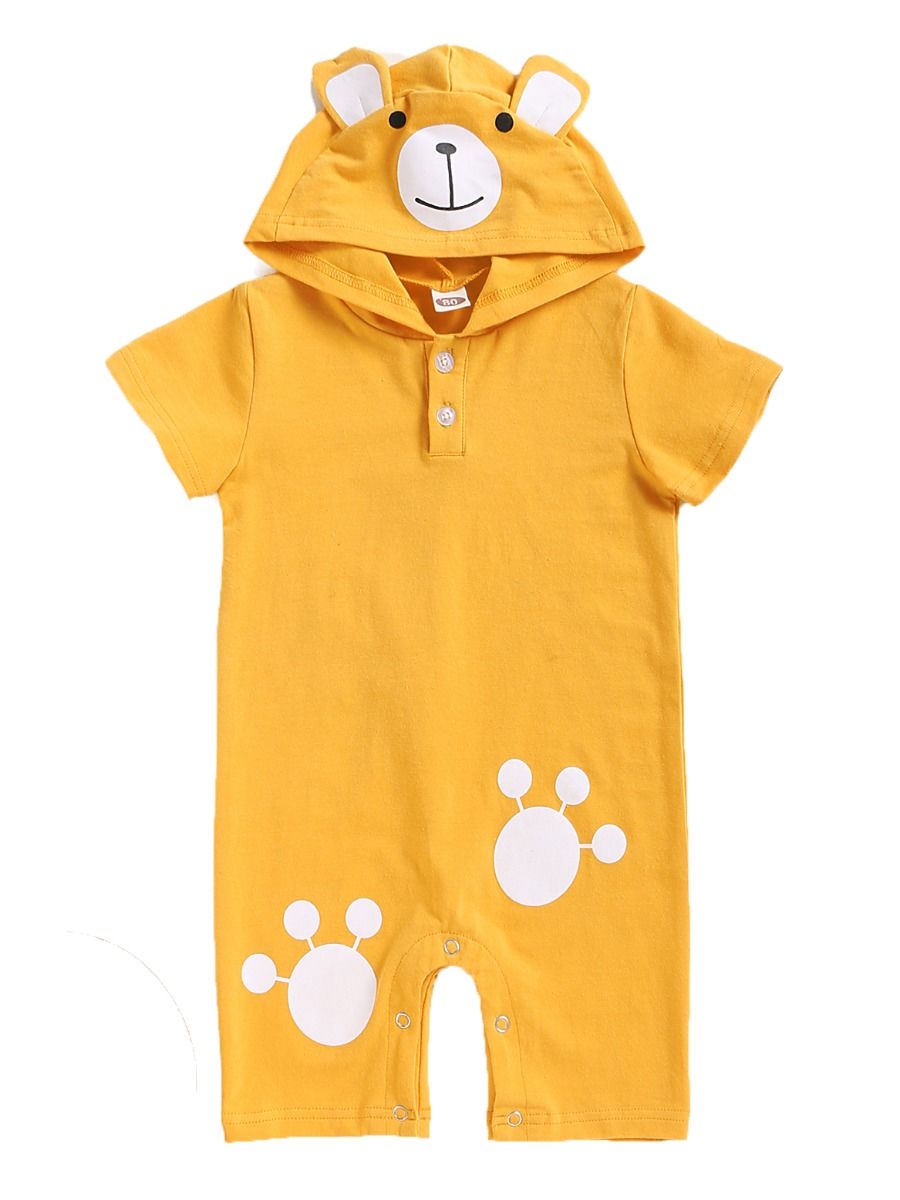 Wholesale Adorable Bear Hooded Jumpsuit 20030941 kisk