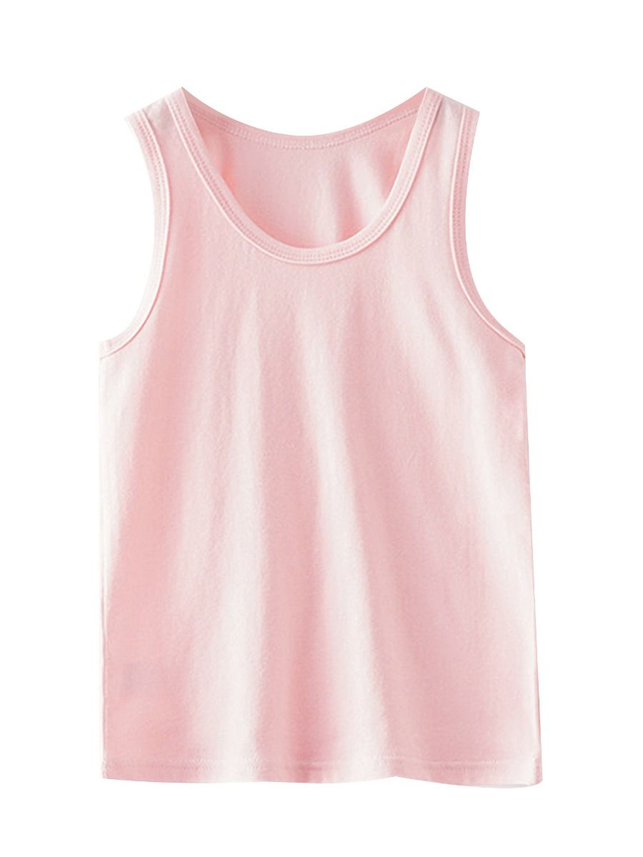 Wholesale Little Boys Girls Solid Color Tank Top 200319