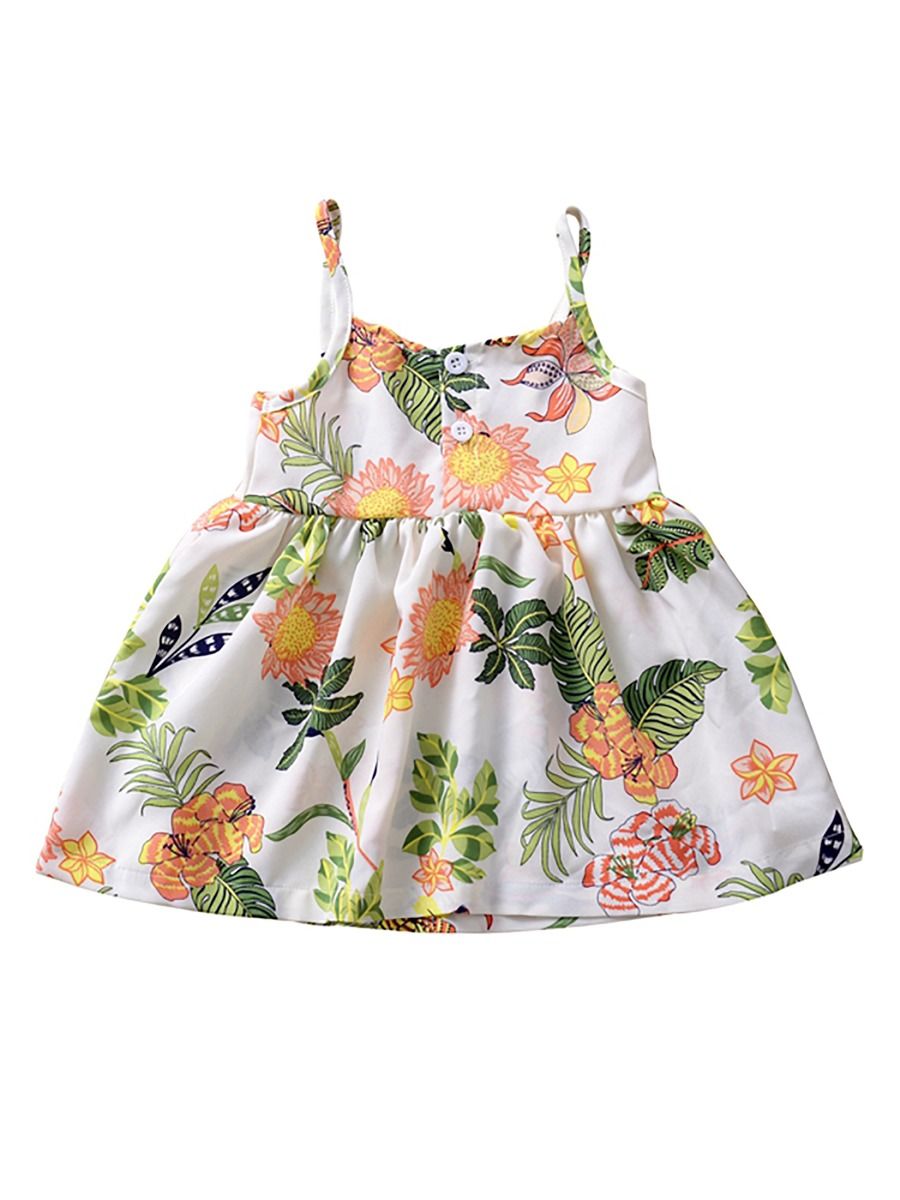 Wholesale Cute Baby Toddler Girl Floral Sundress 200322
