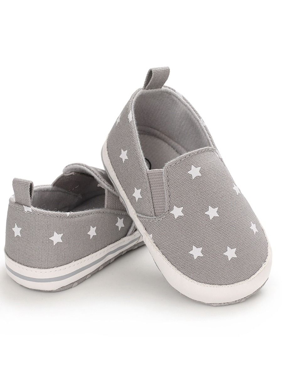 Wholesale Baby Unisex Stars Canvas Crib Shoes 200324312
