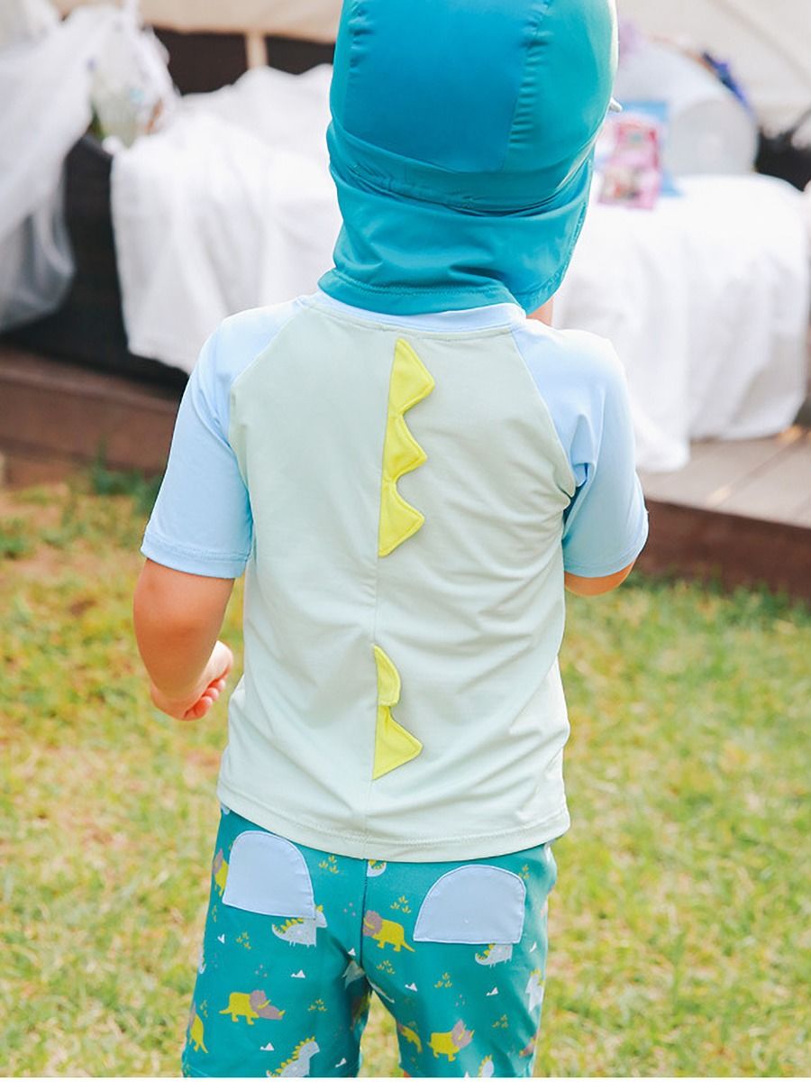 Wholesale 3Piece Toddler Boys Dinosaurs Swimwear Set 2