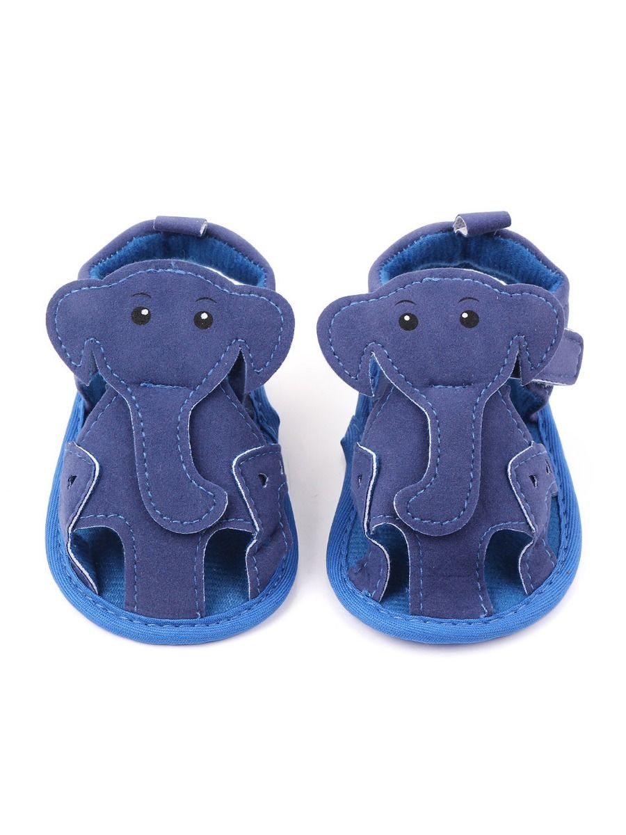 kiskissing Wholesale Cute Baby Unisex Elephant Trim Sandals